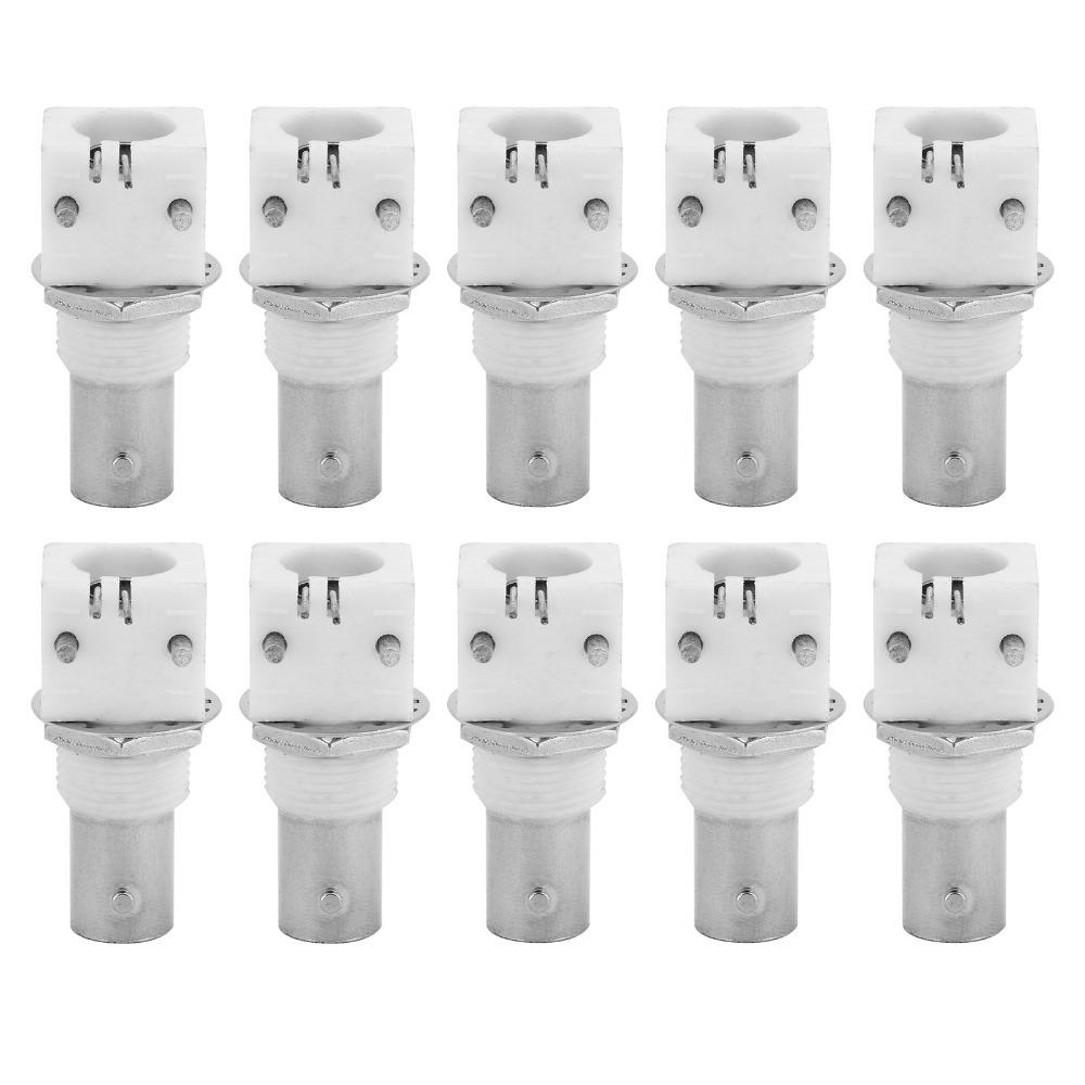 10 Pcs Solder BNC Connector 90 Degree BNCQ9 Adapter BNC Female Socket  Signal Transmission
