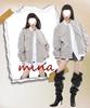 Women's Spring/Autumn 2025 Grey-Black Zipper Baseball Flight Jacket