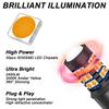 GLOFE LED Front/Rear Turn Signal Light Bulb 3157 LED Bulb Amber Yellow 400% Bright