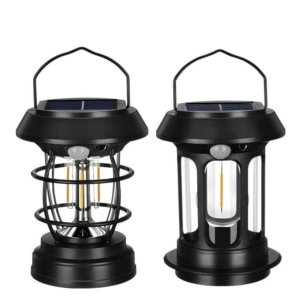 Dimmerable Solar Camping Lights Solar Powered Wall Hanging Light Hand Lantern  Outdoor Lighting