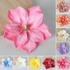 2 Pcs Artificial Lotus Flower Head Small Realistic Clematis Flowers for DIY Wedding