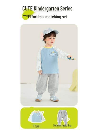Kaka Panda Kids' Long-Sleeve T-Shirt - Spring Layer for Boys & Girls
