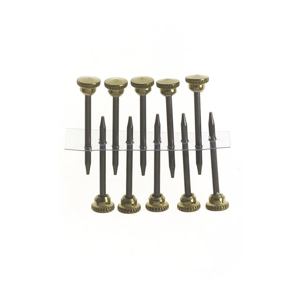 X Picture Hooks No 1 Brass Plated 50pk