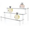 Multi Purpose Storage Rack Thickened Acrylic Step Organiser For Dessert Display Cosmetic Storage Space Saving Stand