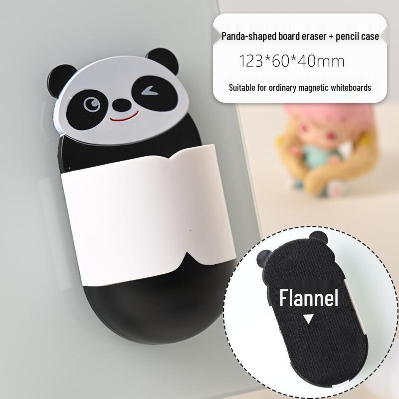 

Magnetic Cartoon Panda Whiteboard Eraser & Pen Holder - Easy Wipe for Children & Teachers