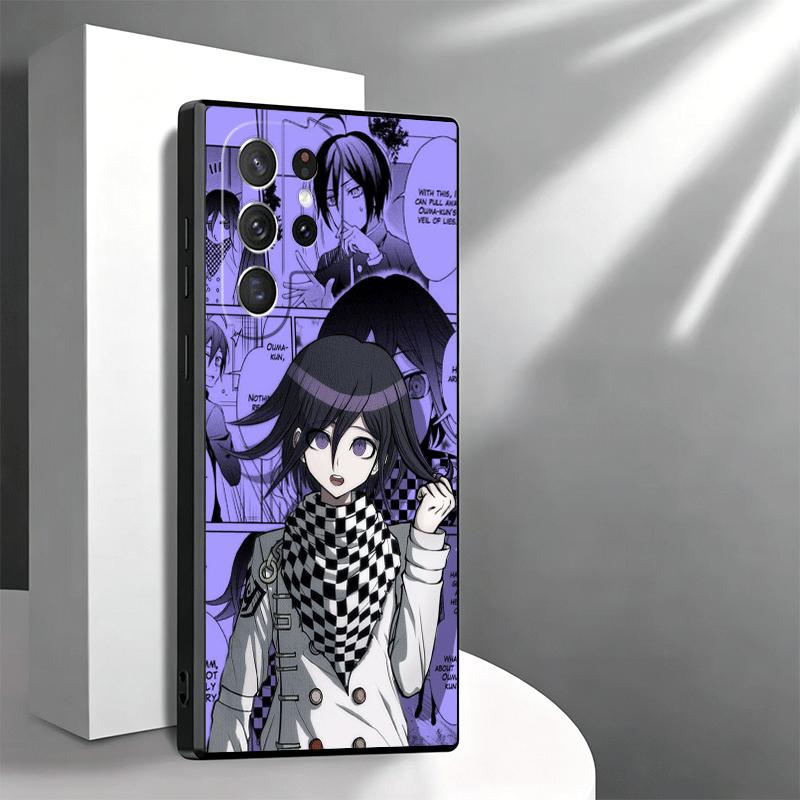 Anime D-Danganronpa Soft Phone Case for Samsung Galaxy S26 S25 Edge S24 Ultra S23 Plus S22 S21 FE S20 Black Cover Back Shell