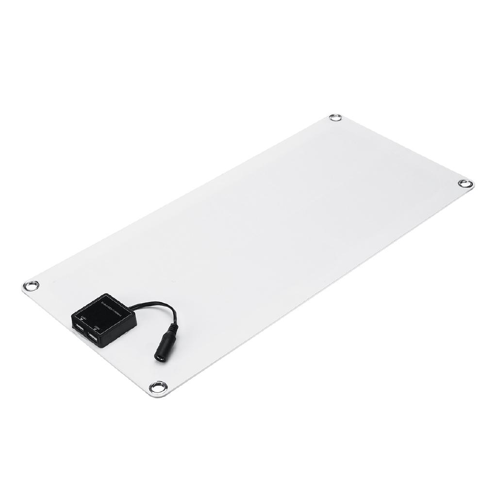 40W DC 18V Solar Panel Battery Charger Portable Flexible Solar Cell Board Crocodile Clips Car charger For Phone RV Car