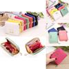 Leather 1pcs Coin Purse Women Bowknot Small Wallet Zipper Around Mini Coin Bag