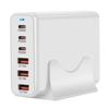 Portable 120W USB Charging Station with 6 Port, 3 Type C PD and 3 USB A for Phones Tablets Simultaneous Device Charging