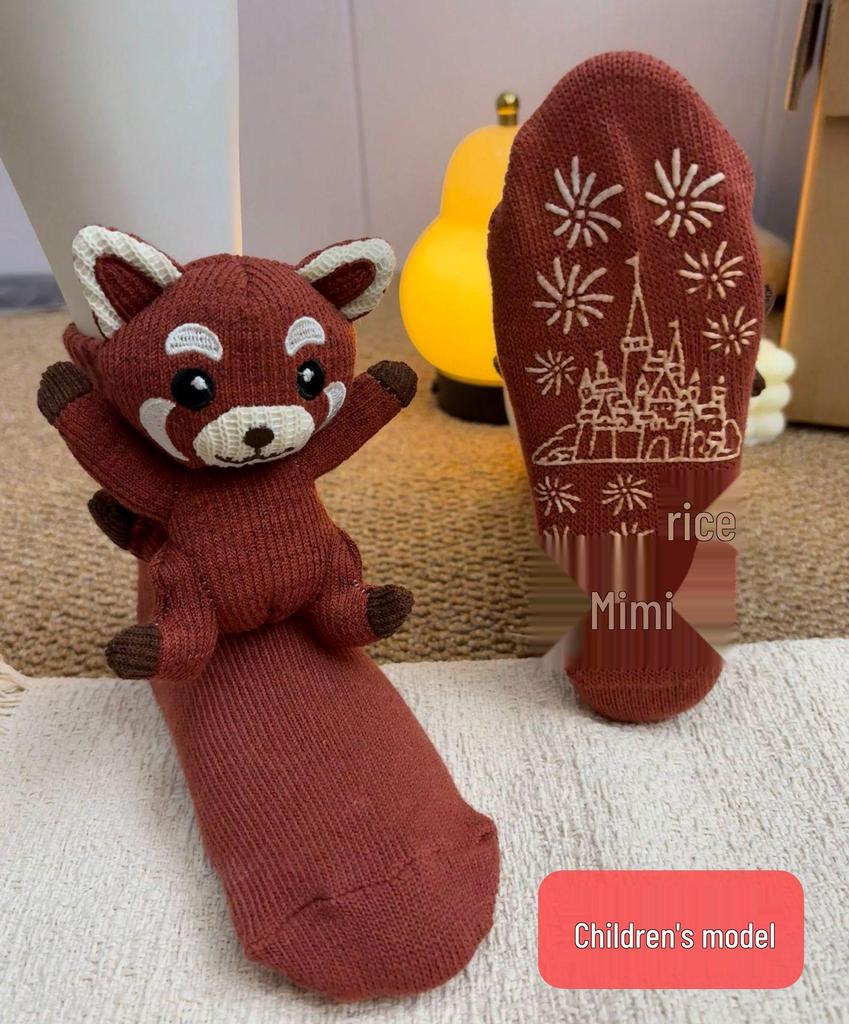 3D Cute Sloth Plush Socks - Warm Crochet Animal Floor Socks for Men & Women