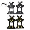 Lightweight Crampons 1 Pair Ice Cleats with 10 Studs Anti-slip Grips Snow Durable Traction Crampons Winter Walk for Outdoor Hiking Fishing Aid