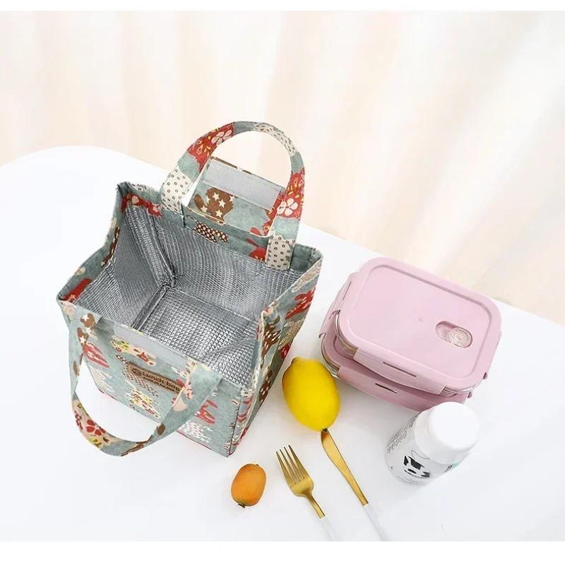 Insulated Thermal Lunch Bags For Men Women Breakfast Lunch Box Organizer Waterproof Camping Food Drink Cooler Bag Picnic Travel