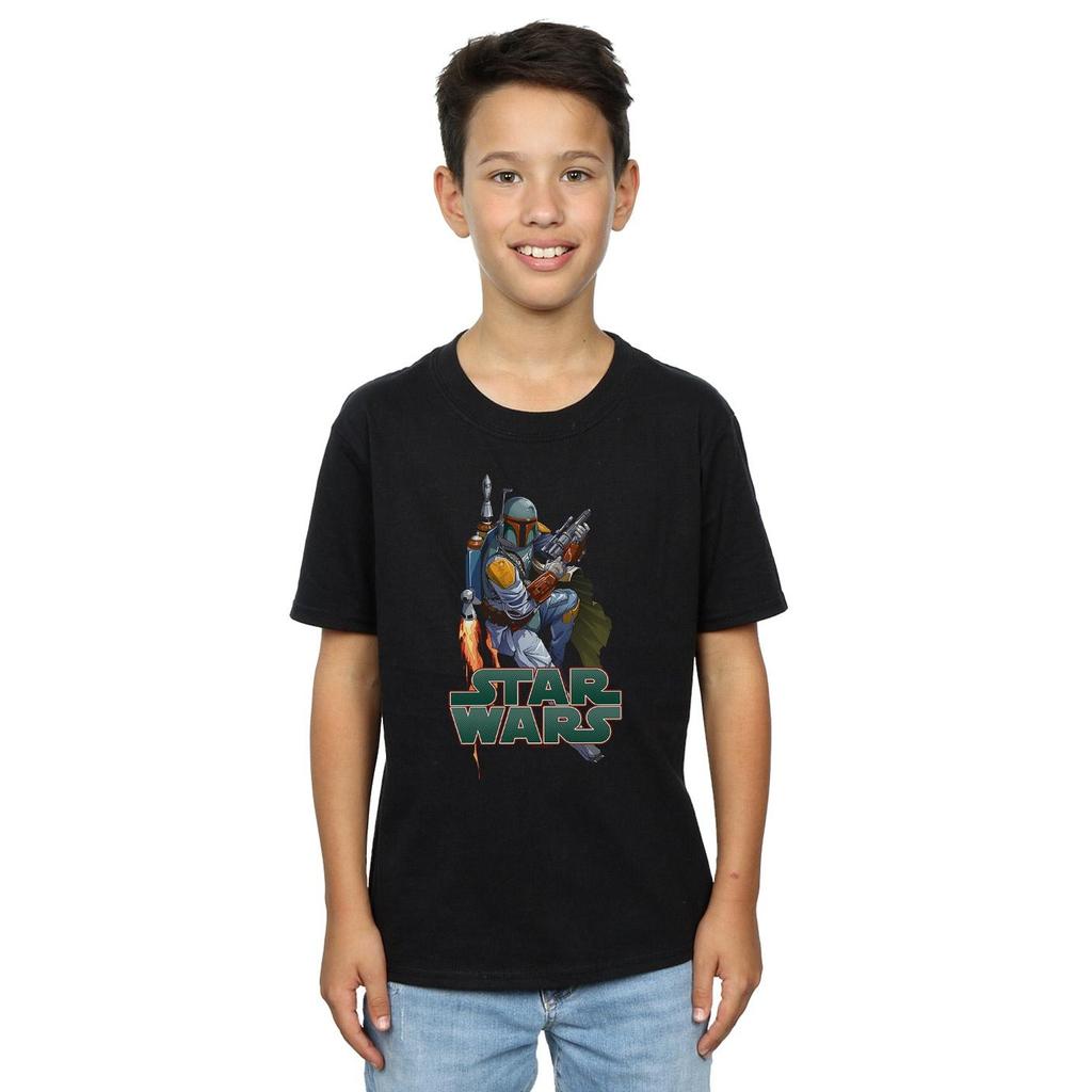 STAR WARS Boba Fett Fired Up T-Shirt für Jungen