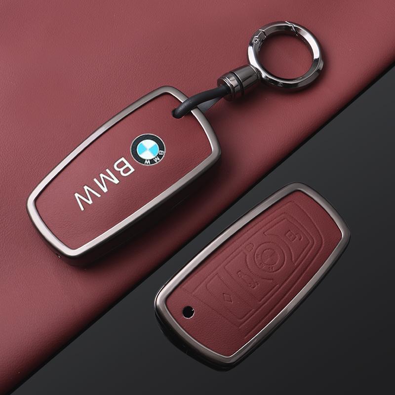 Zinc Alloy Leather Car Key Case Cover Shell For BMW F 3 5 7 Series X3 X5 F10 F20 F30 F40 E90 E92 E93 CAS4 FEM EWS5 Sticker cyhk37
