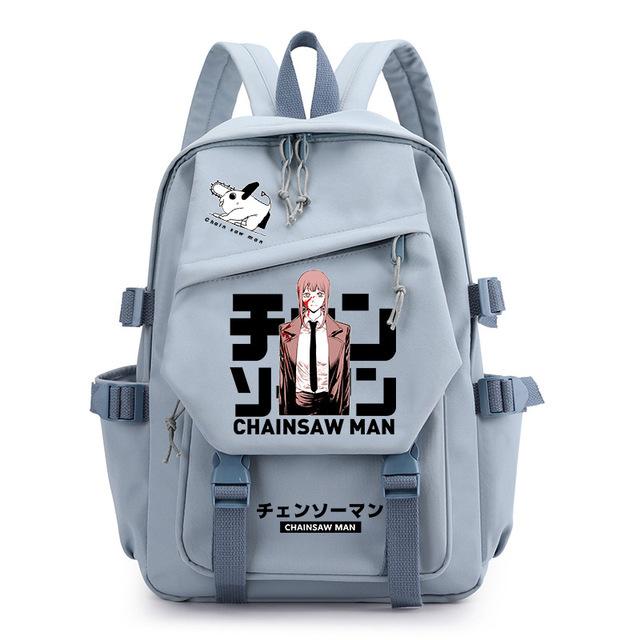 Chainsaw Man Anime Men'S And Women'S Backpack Cosplay Student School Bag Computer Travel Leisure