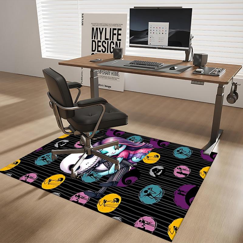 1pc Nightmare Before Christmas Carpet for Playroom Bedroom Living Room Sofa Home Decor,Game Area Rug Non-slip Floor Mat. D7280119