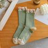 Tulip Lace Socks Warm Cotton Socks Summer Women's Flower Socks  Ladies