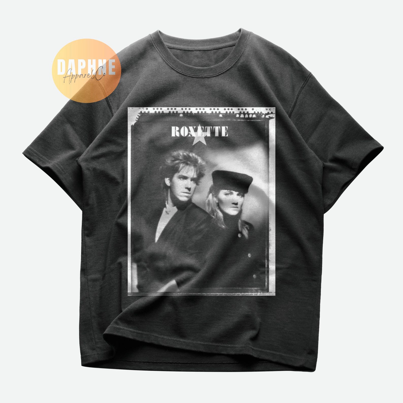 Roxette Band T shirt: Marie Fredriksson & Per Gessle, Unisex Cotton Tee M