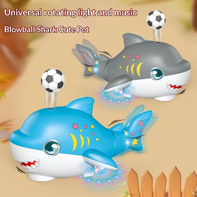 Cartoon Electric Shark Toy With Light And Sound Automatic Moving Shark Toy Interactive Toys For Kids Gift