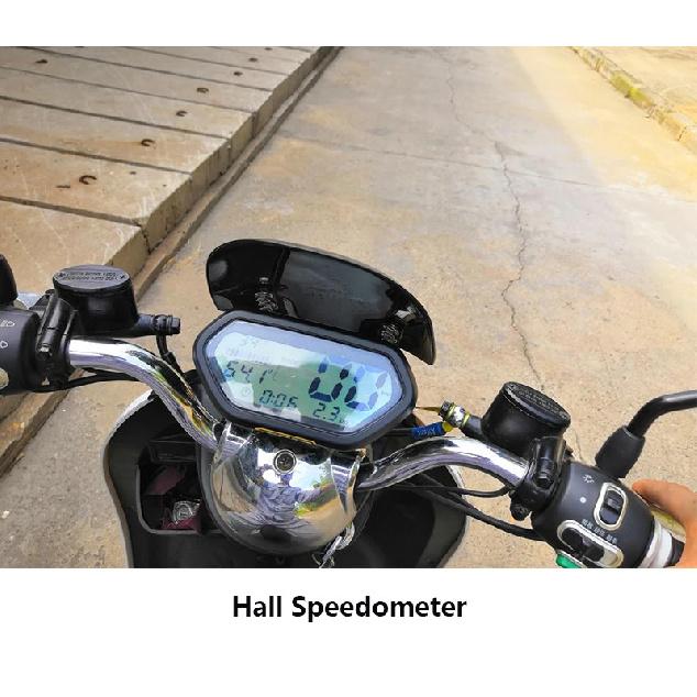 48V-144V Universal Phase/Hall/ ONE-LIN Speed Sensor LCD Speedometer Display For Electric Scooter Motorcycle