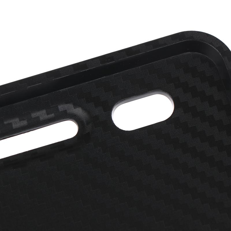 1Pcs Car License Plate Hollow Solid Double-Layer Motorcycle License Plate Frame Carbon Grain Resin License Plate Frame