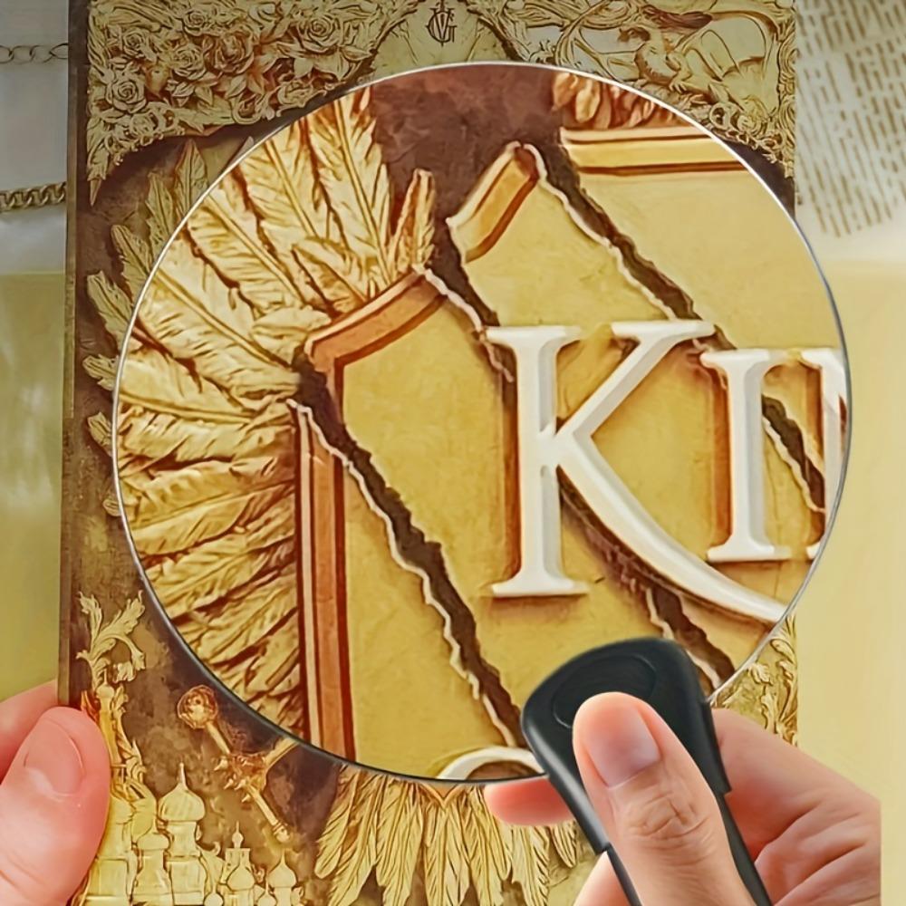 5X Hands-Free Magnifying Glass, Large Magnifer with Flexible Gooseneck for Neck Wear, Magnifying Glass with 5.12" Lens for Reading, Close Work,