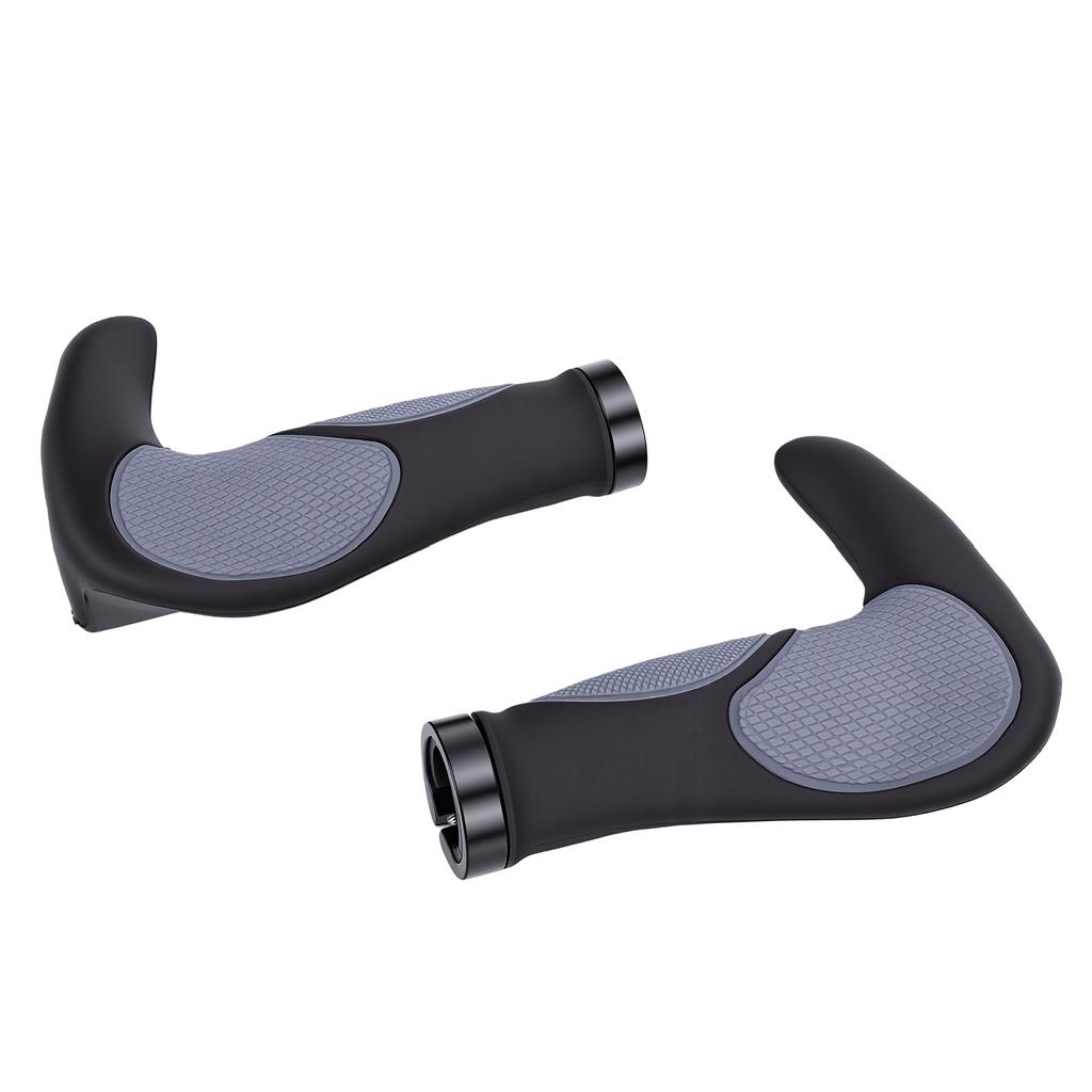 Bike Grips Anti Slip Shock Absorbing Ergonomic Mountain Bike Handlebar Grips Two Way Locking for Cycling