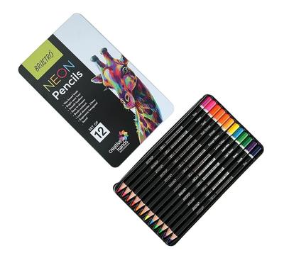 @ Matite Artistiche BRUSTRO Set da 12 Pezzi Colorato da 12 Pezzi Per Disegno Scuola Zr-2860-Sconto 60%