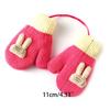 Children Gloves in Autumn and Winter Double-layer Plus Velvet Thickening Warm Cute Gloves for 0-3 Years Old Toddlers