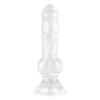 Animal Dog Dick-Shaped Transparent Anal Plug - Large Size Erotic Sex Toy for Women