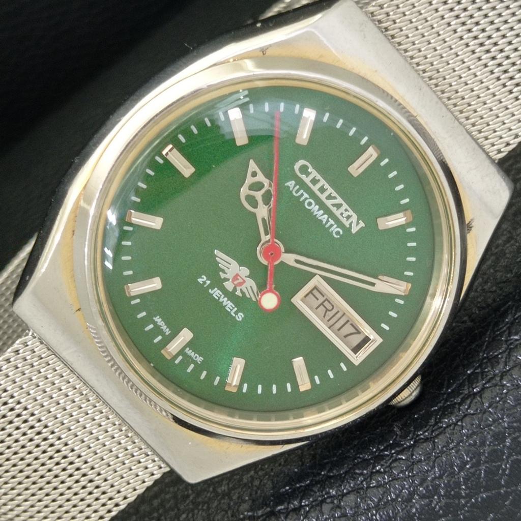 

ВИНТАЖНЫЕ МУЖСКИЕ ЧАСЫ CITIZEN AUTOMATIC 8200 JAPAN С ЗЕЛЕНЫМ ЦИФЕРБЛАТОМ a500319-2 R151b-a500319