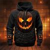 All Over Print Mens Halloween Pumpkin Hoodie Costume In Pull Over Sweatshirt Foe Men Women As Gift For Halloween Holidays