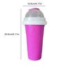 Quick-Frozen Slushy Maker Cup Large Capacity Slushie Cup For Homemade Smoothies Juice Ice Cream Maker Squeeze Cup Cooling Bottle