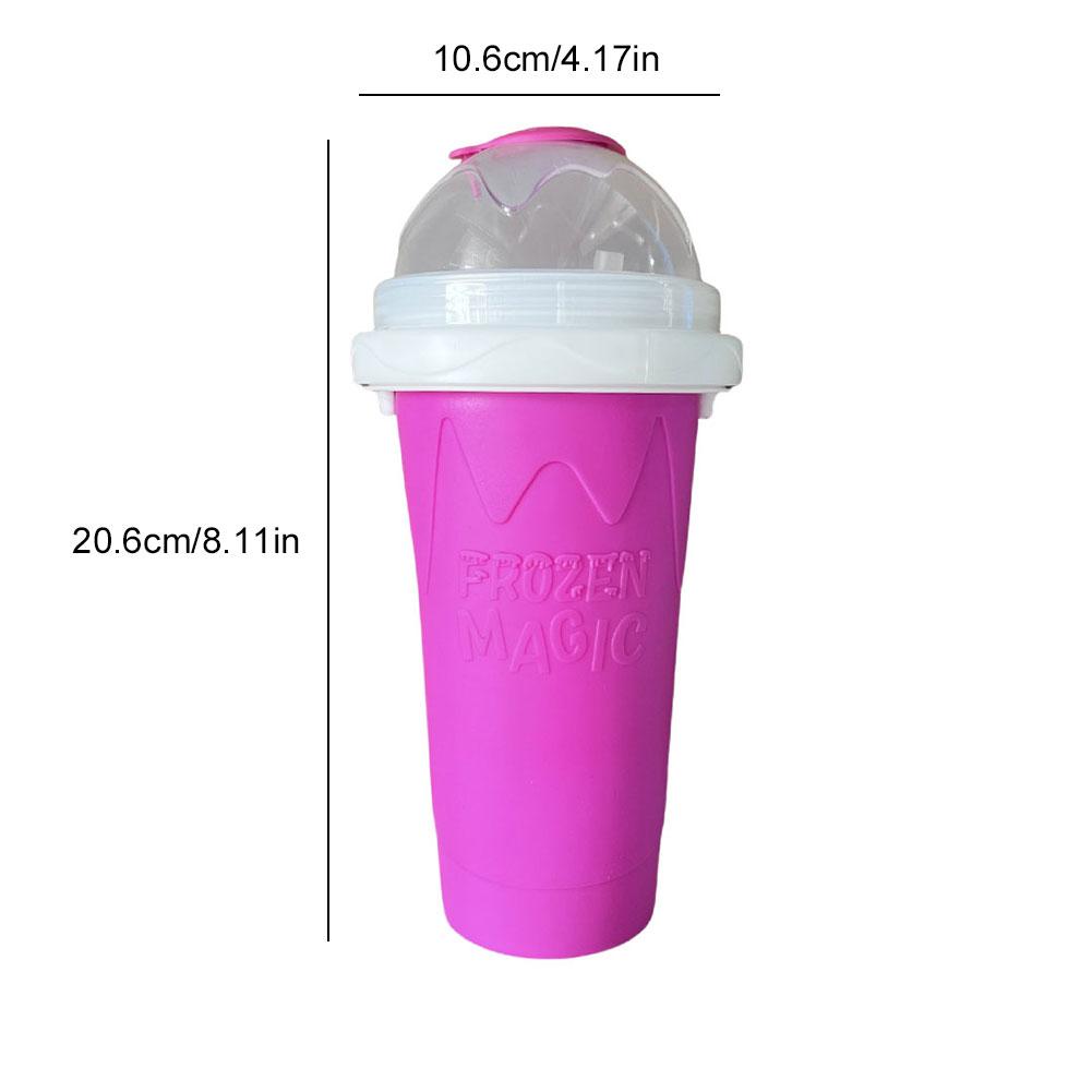 Quick-Frozen Slushy Maker Cup Large Capacity Slushie Cup For Homemade Smoothies Juice Ice Cream Maker Squeeze Cup Cooling Bottle