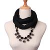 Small Fur Ball Necklace Scarf Women's Spring Autumn Winter Fashion Scarf
