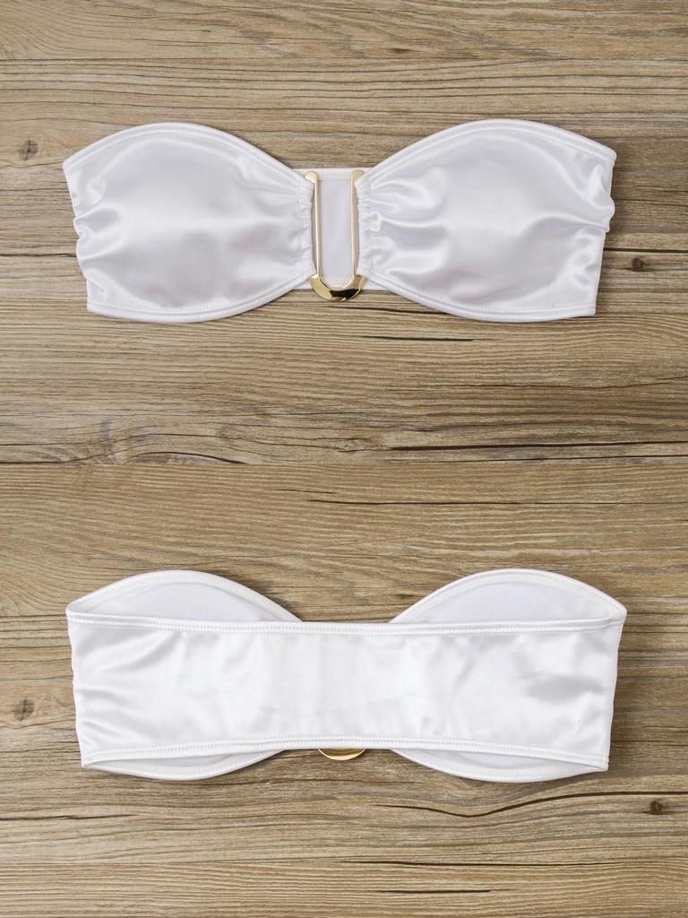 2024 Women's European & American Swimwear: New Sexy U-Shape & V-Shape Metal Bikinis in Stock