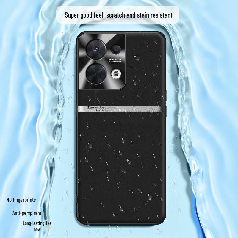 Liquid Leather Anti-Fall and Anti-Fouling Case for OPPO Reno 8