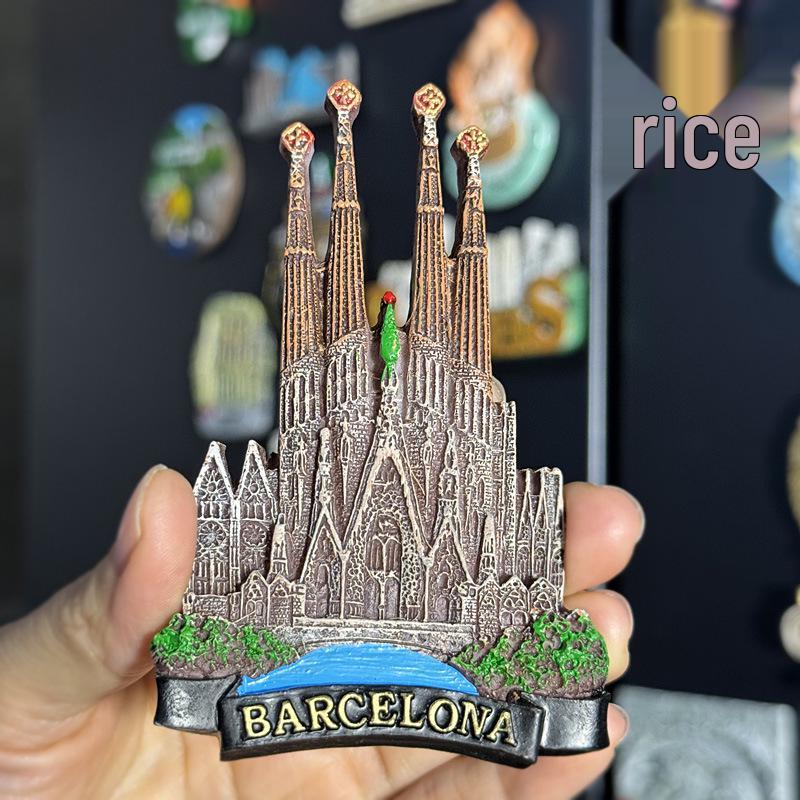 3D City Travel Souvenir Magnets: European and Global Regions
