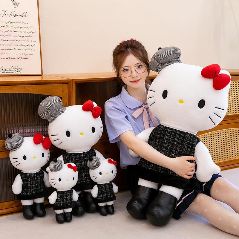 Hello Kitty Plush Toy Keychain With Heart Clip For Bag Decoration And Collectible Gift