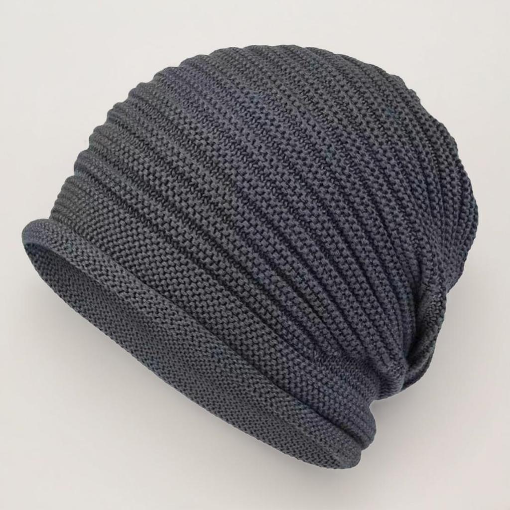 2pcs Womens Knitted Wool Pullover Beanie Versatile And Warm Slouchy Hat