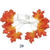 1.5M 10LED Lighted Fall Maple Leaves Garland Thanksgiving Decor