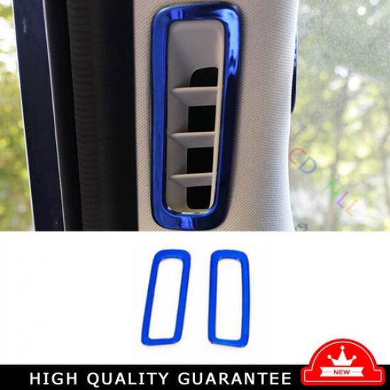 For Mazda CX-5 CX5 2017-2024 Blue Titanium A Pillar Air Outlet Vent Cover Trim