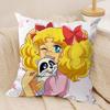 Anime C-Candy Candy Cushion Cover Silky Short Plush Double-Sided Printed Pillow Case For Sofa All Seasons Home Decor Gift