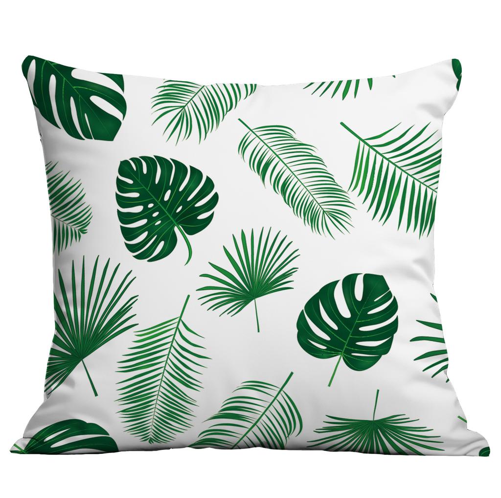 Νέα Πράσινα Φυτά, Τροπικά Φυτά, Μαξιλάρι Τυπωμένο Υψηλής Ευκρίνειας, Κάλυμμα Μαξιλαριού Καναπέ Σπιτιού