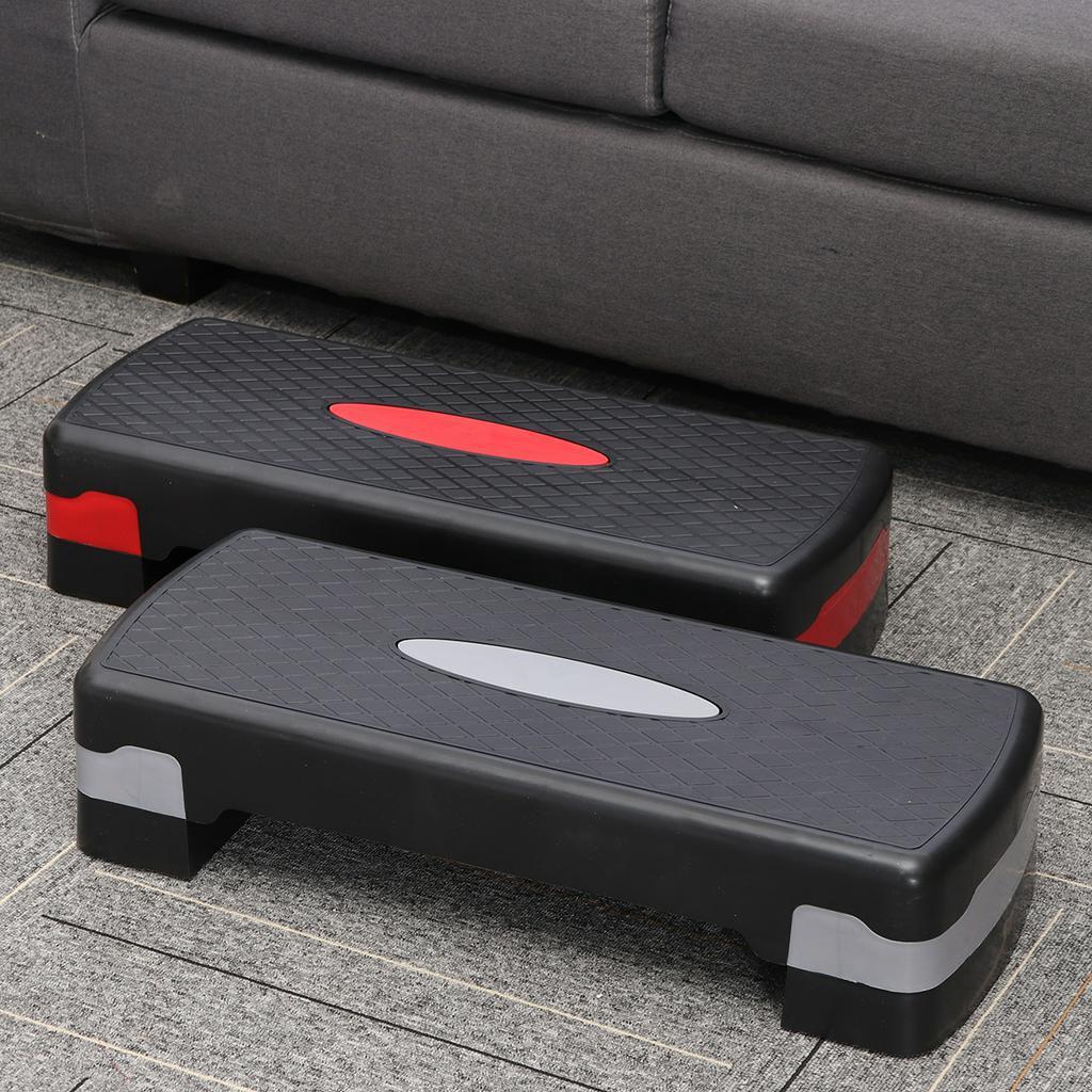 4/6in Adjustable Fitness Aerobic Step Non-slip Cardio Yoga Pedal Stepper Gym Workout Exercise Fitness Aerobic Step Equipment 100KG