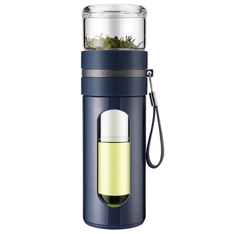 Fuguan Tea Master Double-Layer Glass Tea Cup