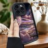 Phone Case: 2D Flat Design Suitable for iPhone 18 17 16 15 14 13 Pro Tiered Protective Case, Holographic Nebula, Christmas and Halloween Gift