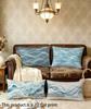 Wave Pattern Decorative Pillowcase Suitable For Sofa Bedroom Car Pillow Cover Cushion Rectangular Back Cushion