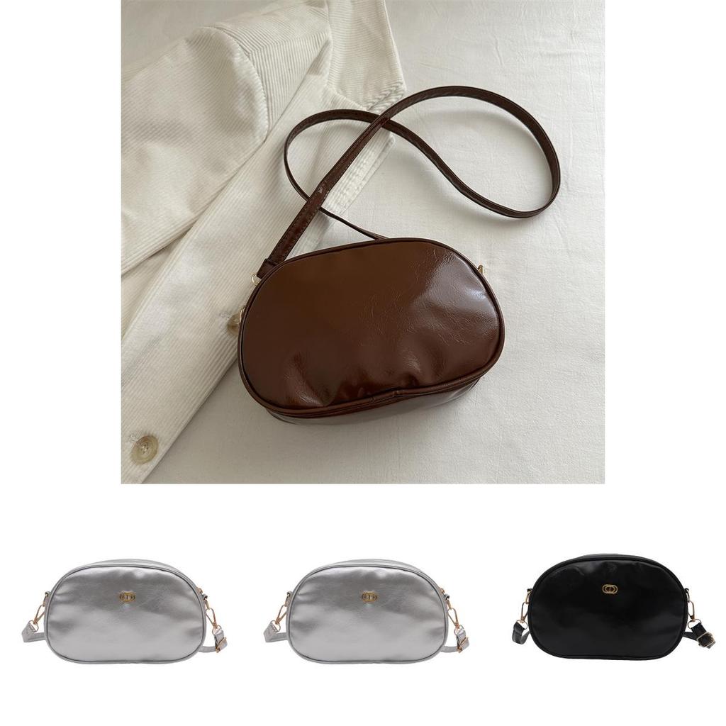 Pu Small Crossbody Bag With Solid Color Design For Casual Streetwear Fashion