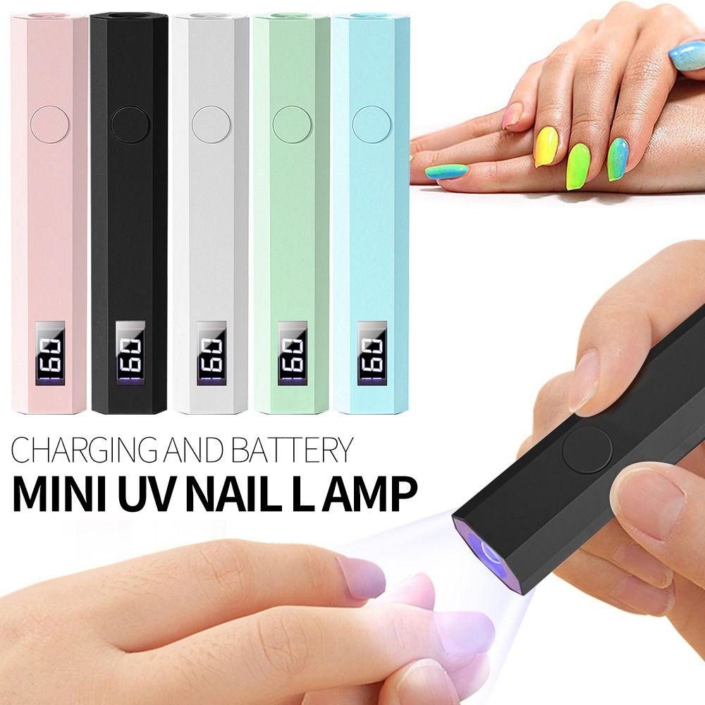 Nail Art Tools TYPE-C Pen-Style Nail Lamp 180mAh Handheld Nail Dryer Mini Portable Uv Light for Gel Nails